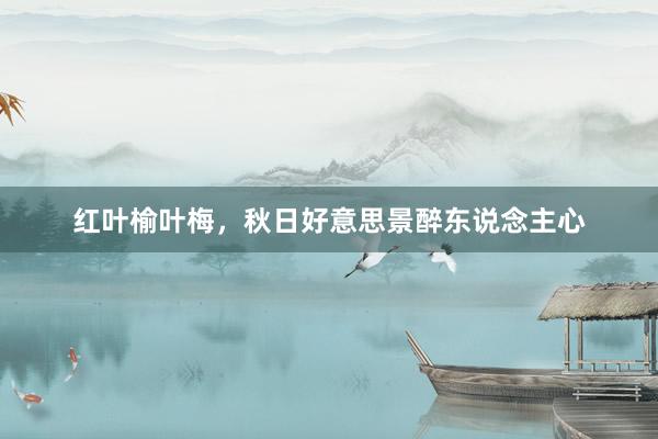 红叶榆叶梅，秋日好意思景醉东说念主心